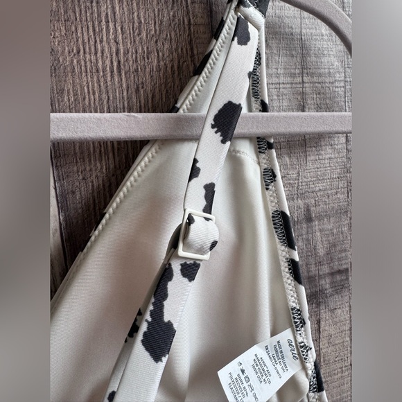 AERIE Scoop Neck Animal Print Bikini Swim Top NWT Sz Medium - Picture 9 of 13